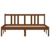 Honey Brown Solid Wood King Size Bed Frame - 150x200 cm