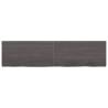 Wall Shelf Dark Brown - Solid Oak, Versatile Storage Solution