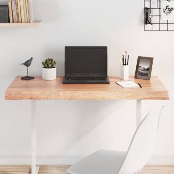 Light Brown Solid Wood Table Top - Live Edge, 100x40cm | HipoMarket