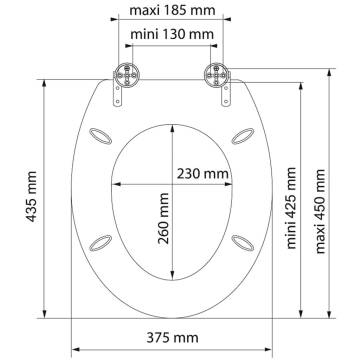 SCHÜTTE Light Wood Toilet Seat with Soft-Close | Hipomarket