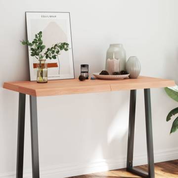 Light Brown Solid Wood Table Top - 120x60cm Live Edge