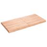 Light Brown Solid Wood Table Top - 120x60cm Live Edge