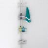 EISL Telescopic Corner Shower Shelf - Chrome | Hipomarket UK