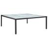 Garden Dining Table Black 200x200x74 cm Poly Rattan Colour black Quantity in Package 1 