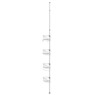 EISL Telescopic Corner Shower Shelf - Chrome | Hipomarket UK