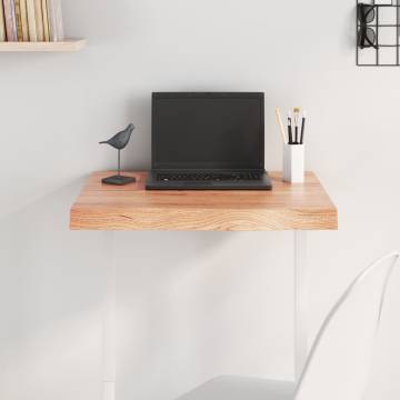 Light Brown Solid Oak Table Top 60x60 cm | HipoMarket