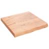 Light Brown Solid Oak Table Top 60x60 cm | HipoMarket