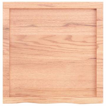 Light Brown Solid Oak Table Top 60x60 cm | HipoMarket