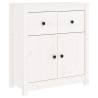 White Solid Wood Pine Sideboard - 70x35x80 cm | HipoMarket