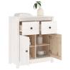 White Solid Wood Pine Sideboard - 70x35x80 cm | HipoMarket