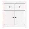 White Solid Wood Pine Sideboard - 70x35x80 cm | HipoMarket