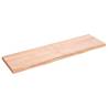 Light Brown Bathroom Countertop - Solid Oak Wood 140x40cm