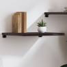 Wall Shelf Dark Brown 60x60x(2-4) cm Treated Solid Wood Oak Colour dark brown Size 60 x 60 x 4 cm Quantity in Package 1 Number of Pieces 