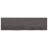 Dark Brown Bathroom Countertop - 180x50 cm Solid Wood