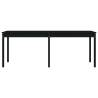 Garden Table Black 203.5x100x76 cm - Solid Pine Wood