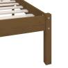 Honey Brown Solid Wood Pine Bed Frame 140x190 cm | HipoMarket