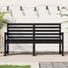 Garden Bench Black 159.5x48x91.5 cm Solid Wood Pine Colour black pine Size 159.5 x 48 x 91.5 cm Quantity in Package 1 Number of 