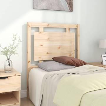 Stylish Solid Pine Wood Bed Headboard - 80.5x4x100 cm