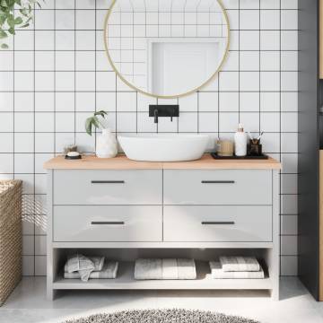 Solid Wood Bathroom Countertop 140x30 cm | Hipomarket UK