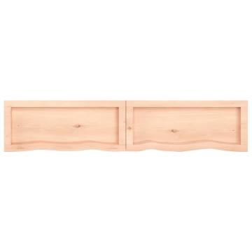 Solid Wood Bathroom Countertop 140x30 cm | Hipomarket UK