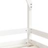 Kids Bed Frame White 90x200 cm | Solid Pine Wood Design