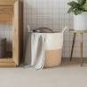 Stylish Brown and White Storage Basket Ø43x38 cm - Hipomarket