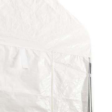 Gazebo with Roof White - 15.61x2.28m Polyethylene Pavilion