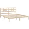 Solid Wood Bed Frame 160x200 cm - Timeless Design