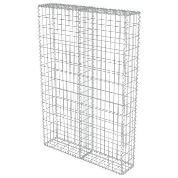 Gabion Wall with Covers | Galvanised Steel 100x20x150 cm