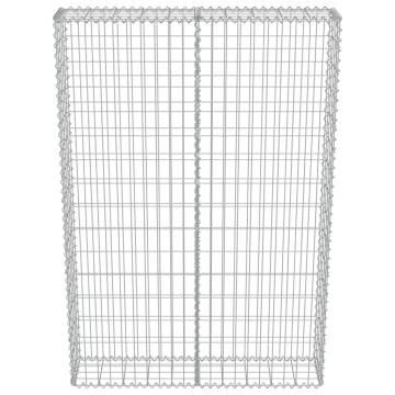 Gabion Wall with Covers | Galvanised Steel 100x20x150 cm