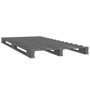 Pallet Bed Grey 75x190 cm - Solid Wood Pine - Hipomarket