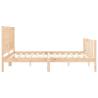 Super King Size Solid Wood Bed Frame with Headboard | Hipo Market