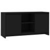 Stylish Black TV Cabinet - 102x37.5x52.5 cm | HipoMarket