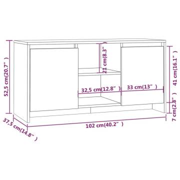 Stylish Black TV Cabinet - 102x37.5x52.5 cm | HipoMarket