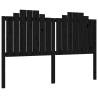 Stylish Black King Size Bed Frame with Headboard - Solid Wood