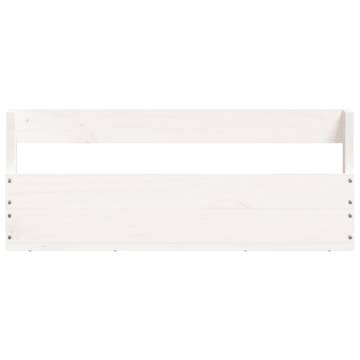 Wall-Mounted Shoe Racks - 2 pcs White Solid Pine Wood | HipoMarket