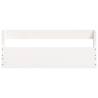 Wall-Mounted Shoe Racks - 2 pcs White Solid Pine Wood | HipoMarket