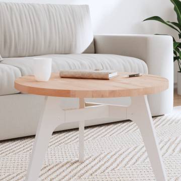 Round Solid Beech Wood Table Top Ø60x2.5 cm | HipoMarket