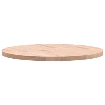 Round Solid Beech Wood Table Top Ø60x2.5 cm | HipoMarket