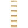 Stylish Book Cabinet & Room Divider - Solid Pinewood 40x30x167.5cm