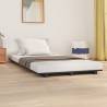 Bed Frame Grey 100x200 cm Solid Wood Pine Colour grey Size 100 x 200 cm 