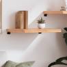 Rustic Wall Shelf - Light Brown Solid Oak | HipoMarket