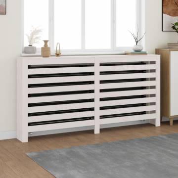 Radiator Cover White 169x19x84 cm Solid Pine - Stylish & Practical