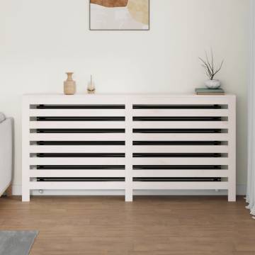 Radiator Cover White 169x19x84 cm Solid Pine - Stylish & Practical