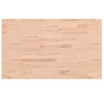 Solid Wood Beech Bathroom Countertop 100x60 cm | HipoMarket