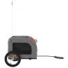 Pet Bike Trailer - Orange & Grey Oxford Fabric, Iron Frame