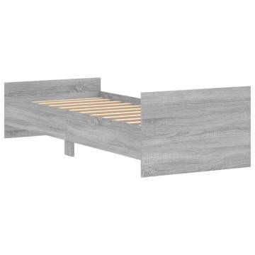 Bed Frame Grey Sonoma 75x190 cm - Stylish & Durable Design