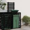 Wheelie Bin Storage Extension Black Solid Wood Pine Colour black pine Size 78 x 91.5 x 128.5 cm Number of bins 1 