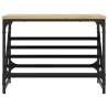 Stylish Sonoma Oak Shoe Rack - 60x30x45 cm | Hipomarket