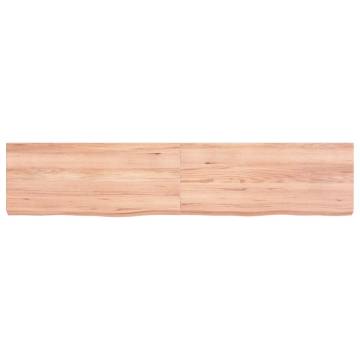 Light Brown Wall Shelf - Solid Oak Wood | Hipomarket UK